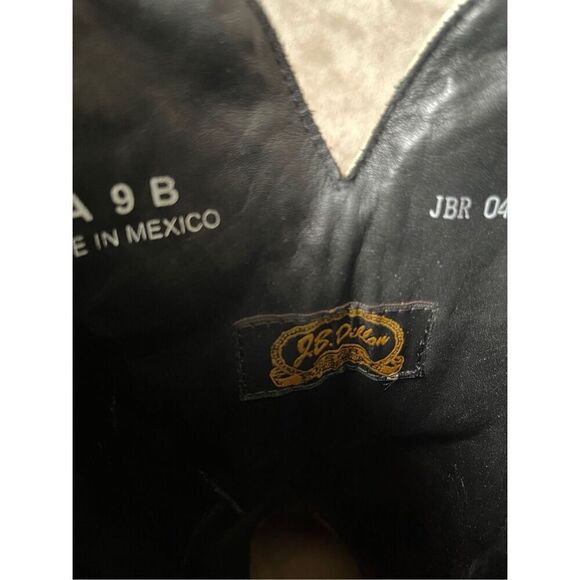 J. B. Dillon Women’s Cowboy Coastal Boots size 9 B Brown Studded - Picture 13 of 14